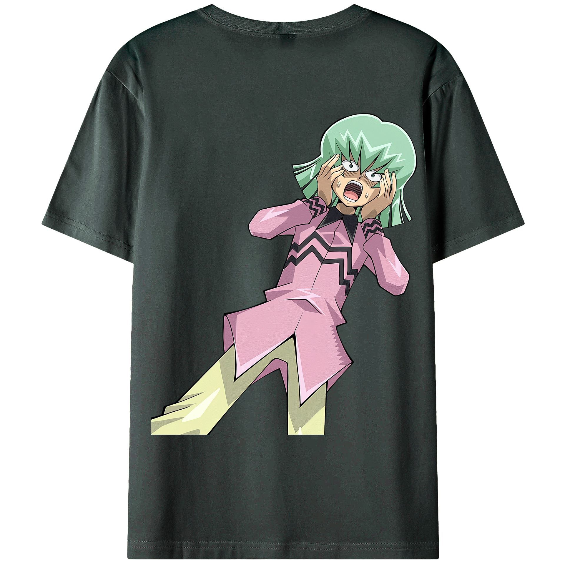 （画像用） 遊☆戯☆王 Yu-Gi-Oh! 綿100％ メンズ半袖Tシャツ（バックプリント） 通気性